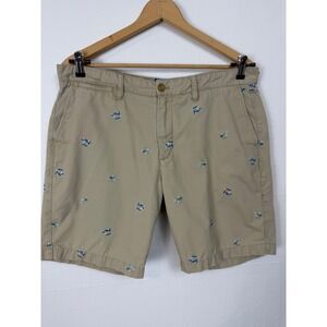 Charleston Threads Men's Golf Cart Embroidered Shorts Khaki Chino Golf 35